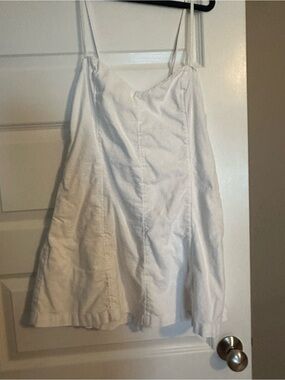 Abercrombie & Fitch White Spaghetti-Strap Sundress